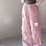  Quần Suông Dài Bé Gái Màu Trơn Sành Điệu (30-50kg) 