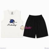  Bộ Thun Sát Nách Bé Trai In Hình Nón (27 -65kg) 