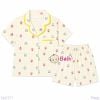 (vàng) Set Bộ Pyjama Mẹ Bé Tay Ngắn Quần Đùi (30-58kg) 