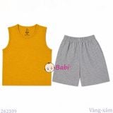 Bộ Thun Sát Nách Bé Trai Trơn (27 -65kg) 