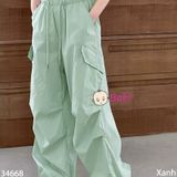  Quần Suông Dài Bé Gái Màu Trơn Sành Điệu (30-50kg) 