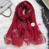  KHĂN MÀU TRƠN COTTON LANH LỤA SANG CHẢNH 