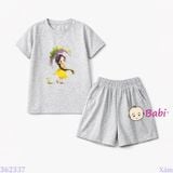  Bộ Bé Gái Tay Ngắn Quần Đùi Hoa Tử Đằng (20-57kg) 