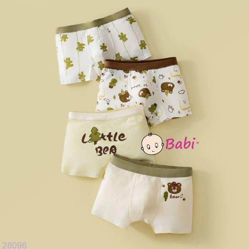  Set 4 Quần Lót Đùi (Chip) Bé Trai (35-45kg) 
