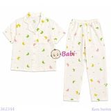  Bộ Pijama Tay Ngắn Quần Dài Nhiều Họa TIết M1 (25-58kg) 