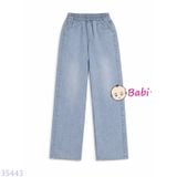  Quần Jeans Dài Bé Gái Màu Trơn M13 (26-45kg) 