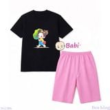  Bộ Bé Gái Tay Ngắn Quần Lửng Bé Lá Sen M2(20-55kg) 