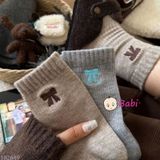  Set 8 Đôi Tất In Nơ Bé Gái Xinh Xắn (Freesize) 