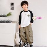  Áo Tay Dài Raplang Bé Trai, Gái Teen Cozy Season (30-65kg) 