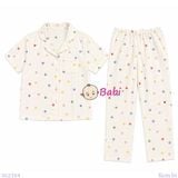  Bộ Pijama Tay Ngắn Quần Dài Nhiều Họa TIết M1 (25-58kg) 