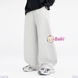  Quần Thun Trẻ Em Màu Trơn Sành Điệu (32-50kg) 