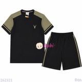  M2 Set Bộ Nam Áo Cổ Tròn Quần Đùi (48-75kg) 