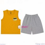  Bộ Thun Sát Nách Bé Trai In Mặt Cười (27 -65kg) 