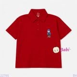  Áo Thun Cổ Trụ Bé Trai Bé Gái Tay Ngắn Hình Đoremon (30-75kg) 