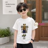 (H4) Áo Thun Bé Trai Bé Gái Cotton In Hình Gấu Mặc Mát Mùa Hè (33-70Kg) 
