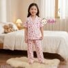 Bộ Pijama Tay Ngắn Quần Dài Họa Tiết Cún M2 (25-58kg)