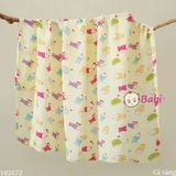  Khăn Gạc Tắm 2 Lớp Sơ Sinh 110x110cm 