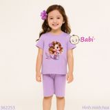  Bộ Bé Gái Quần Lửng In Hình Tiên Cá Xinh Xắn (23-56kg) 