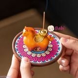  SET GIÁ NGỰA ĐỐT TRẦM + KHAY ĐỰNG + HƯƠNG TRẦM 