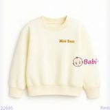  Áo Thun Tay Dài Form Rộng Mini Boss Cho Bé  (17kg-75kg) 