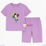  Bộ Bé Gái Tay Ngắn Quần Lửng Bé Lá Sen M2(20-55kg) 