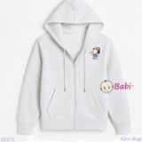  Áo Khoác Da Cá Trẻ Em Hình Cún Đội Nón (20kg - 65kg) 