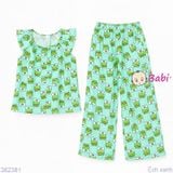  M3 Bộ Tole Lanh Quần Dài Mẹ Bé Gái (40-65kg) 