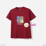  Áo Thun Bé Trai Bé Gái Tay Ngắn Hoạt Hình M1 (23-62kg) 