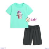  Bộ Bé Gái Quần Lửng In Hình Cá Heo Dễ Thương (23-56kg) 