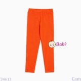  Quần Legging Dài Màu Trơn Cho Bé Gái (15kg - 35kg) 