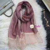  KHĂN MÀU TRƠN COTTON LANH LỤA SANG CHẢNH 