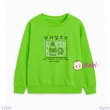  Áo Thun Cổ Tròn Cho Bé Gái Tay Dài Họa Tiết Xinh Xắn (6 - 15 tuổi) 