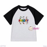  Áo Thun Cotton Tay Ngắn Raplang 6 Chú S.n.oo.py (30-70kg) 