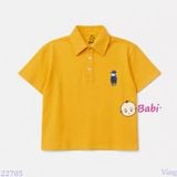  Áo Thun Cổ Trụ Bé Trai Bé Gái Tay Ngắn Hình Đoremon (30-75kg) 