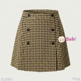  V2 Chân Váy Xếp Li Đính Nút (30-50kg) 