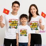  Áo Thun Gia Đình Chữ Tự Hào Tôi Là Người Việt Nam (26-72kg) 