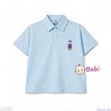  Áo Thun Cổ Trụ Bé Trai Bé Gái Tay Ngắn Hình Đoremon (30-75kg) 