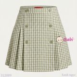  V2 Chân Váy Xếp Li Đính Nút (30-50kg) 