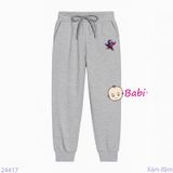  Quần Jogger Trẻ Em Hình STITCH Áo Đỏ (23kg - 65kg) 