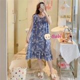  Đầm Tole Lanh Mùa Hè Mặc Mát Mẹ Bé (fs trên 50kg) 
