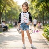  Áo Thun Tay Dài RapLang In Ngôi Sao (26-65kg) 