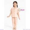 Bộ Pijama Tay Ngắn Quần Dài Họa Tiết Caro (20-38kg)