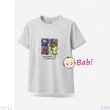  Áo Thun Bé Trai Bé Gái Tay Ngắn Hoạt Hình M1 (23-62kg) 