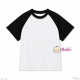  Áo Thun Cotton Tay Ngắn Raplang Màu Trơn (30-70kg) 