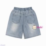  Quần Short Jeans Bé Gái Đính Ngọc Trai M1 (23kg - 40kg) 