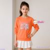 Áo Thun Tay Dài Cho Bé Cổ Tròn Họa Tiết Xinh Xắn (6 - 15 tuổi)