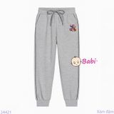  Quần Jogger Trẻ Em  Hình STITCH Ôm Bóng Có Viền (23kg - 65kg) 