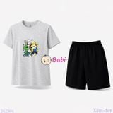  Bộ Thun Bé Trai Tay Ngắn Quần Ngắn M1 (23kg - 62kg) 