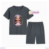  Bộ Bé Gái Quần Lửng In Họa Tiết Đẹp H3 (23-56kg) 