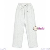  Quần Thun Suông Dài Bé Trai Bé Gái Màu Trơn M3 (33-68kg) 